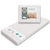 baby idea Materasso Lettino Campeggio Sfoderabile Pieghevole Traspirante a Norma EN16890:2017 Federa100% Cotone Oeko-tex® Interno Certificato Certipur™ 60x120x4 OMAGGIO Borsa da Viaggio (Righe Beige)