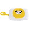 Keenso Dispenser per Salviette per Neonati, Dispenser per Salviette Custodia per Neonati, Porta per (panda giallo
