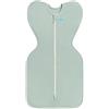 Love To Dream Swaddle UP, taglia piccola 3,5-6 kg - Oliva | Vestibilità aderente, favorisce un sonno sano | 0,2 Tog per primavera ed estate (24-27°C) | Cotone e doppia cerniera