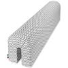 Babysanity Paracolpi Lettino Neonato Cuscino Riduttore Lettino Protezione Letto (70 Cm, ZigZag Grigio)