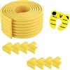 G-Tree Bordo & protezioni d'angolo set con Porta Stoper - Angoli Proteggere e paraurti Striscia, Bambino di sicurezza del bambino di correzione | Tabella Sharp Edges Protector, Mobili Edge (giallo)
