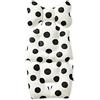 G-Tree Baby Car Seat Insert - Toddler Cotton Car Seat Head & Supporta Corpo, sede infantile Pad Carseat sostegno del collo Cuscino, sede del bambino Liner migliore regalo per il bambino scherza, Black Dot