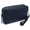 FAST WORLD SHOPPING - Borsello Uomo in Vera Pelle di Vitello Made in Italy, Pochette Uomo da Polso con Maniglia Removibile, Borsa a Mano Clutch Elegante per Stile Classico e Sportivo