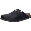 BIRKENSTOCK Boston ESD - Pantofole Unisex - Adulto - Bianco - Piatto - Stampa floreale - Classico - Tutte le stagioni - Lavoro, Compleanno - Antiscivolo - Pelle