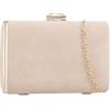 UShopUK Pochette rigida in finta pelle scamosciata, da sposa, ballo di fine anno, matrimonio, festa, borsa a mano