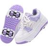 Hixingo Scarpe con Rotelle, Moda 4 Ruote Scarpe da Skateboard 4 Ruote, Pattini a Rotelle Multifunzionale 2 in 1 per Principianti, Bambini