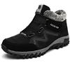 Asifn Uomo Donna Stivali Invernali Outdoor Caldo Cotone Scarpe Piatto Caviglia Stivaletti Neve Allineato Pelliccia Caloroso Caviglia Piatto Sportive Boots