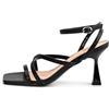 Rio Fiore Sandali Donna con Tacco, Nero/Argento/Marrone/Fucsia/Serpente/Bianche 8.5 cm Tacco a spillo, Sandali donna alti, Ecopelle, 2681L-1-A-3