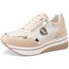 QUEEN HELENA Sneakers con Zeppa Scarpe da Ginnastica Alte Casual Donna X32-15