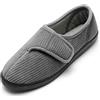 Git-up Pantofole da casa per Uomo Confortevole e Antiscivolo Calde Ciabatte con Soletta Memory Foam Pantofole Regolabili diabetiche per Edema Piedi