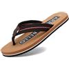 ARRIGO BELLO Infradito Uomo Ciabatte Estive Comodi Supporto Arco Pelle Eleganti Flip Flops Spiaggia Piscina Mare Pantofole Sandali Taglia 41-46