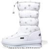 CEWIFO Stivali Neve Stivali da Neve da Donna, Autunno e Inverno, Alla Moda, con Fibbia Della Cintura, Cerniera Laterale, Comodi, Punta Rotonda, Spessi e Caldi Stivali da Neve Donna Stivali da Neve