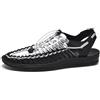 eimeinuosy Sandali sportivi in corda da uomo estivi da pescatore scarpe da uomo realizzate a mano sandali da spiaggia comodi e leggeri in corda