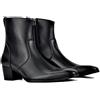 COWSDELLA Stivali da uomo in pelle con suola in gomma Stivali da Moto da Motociclista Cowboy con cerniera Chukka Stivaletti Classico Tacco Alto JY015-16-CQ