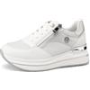 QUEEN HELENA Scarpe da Ginnastica Platform Sneakers con Zeppa Casual Donna X32-17