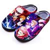 WANHONGYUE Anime Jujutsu Kaisen Pantofole Uomo Donna Invernali Calde Peluche Ciabatte Scarpe da Casa con Punta Aperta Antiscivolo Indoor Outdoor Slippers