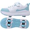 ENEN Scarpe con Rotelle Bambina, All'aperto Strada Sportive Scarpe da Skateboard, 4 Ruote Ruote Skateboard Sneakers Outdoor Gioco Multisport Scarpe da Ginnastica da Pattini per Ragazzi
