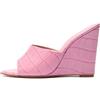 Generic Sandali con Tacco a Zeppa e Punta Aperta da Donna, Comodi Sandali con Tacco Alto Senza Lacci, Sexy Ciabatte Mules Estive da Spiaggia, Scarpe Eleganti Semplici e Alla Moda