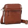 ROYALZ Borsello Tracolla piccola in Pelle per Uomo Borsa Vero Cuoio Stil Vintage Massaner Elegante Mini