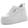 MIXSEN Scarpe Donna con Zeppa Alta 9 cm Scarpe da Ginnastica Pelle Scarpe Fitness Sportive Leggero Respirabile Sneakers