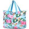 Myhozee Borsa Mare Donna Grande - Borsa da Spiaggia Danna XXL Famiglia Impermeabile Borse da Mare Grandi Tote Bag Beach Bag con Cerniera Shopping Bag Borsa Estiva per Spiaggia Viaggio Piscina Vacanza