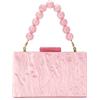 Fecialy Donne Acrilico Clutch Borsa Perline di Sera Borsa di Marmo Clutch Partito Formale Wedding Crossbody Bag
