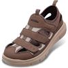FitVille Sandali Diabetici Uomo Scarpe Ortopediche Larghe Sandalo Comodo per Anziani Fascite Plantare Piedi Gonfi