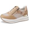 QUEEN HELENA Scarpe da Ginnastica Platform Sneakers con Zeppa Casual Donna X32-17