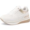 QUEEN HELENA Sneakers Platform Scarpe da Ginnastica con Zeppa Casual Donna X32-16