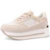 QUEEN HELENA Sneakers Platform Scarpe da Ginnastica con Zeppa Casual Donna X32-20