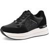 QUEEN HELENA Scarpe da Ginnastica con Zeppa Sneakers Platform Casual Donna X31-17
