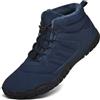 AONETIGER Scarpe Barefoot Invernali Donna Uomo Impermeabili 37-48EU | Punta Larga | Caldo Comfort | Leggere Antiscivolo Stivali Neve | ideali per Trail, Tempo libero e Attività all'aperto