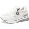 QUEEN HELENA Sneakers con Zeppa Scarpe da Ginnastica Alte Casual Donna X32-15