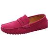 Jamron Uomo Pelle Scamosciata Penny Mocassini | Fodera in Pelle Traspirante, Tacco Piatto, Scarpe da Guida, Slip-On, Taglie Plus, Casual & Elegante