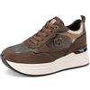 QUEEN HELENA Sneakers Platform Scarpe da Ginnastica con Zeppa Donna X33-20