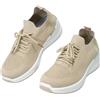 JOMIX Sneakers Donna Estivo Scarpe Casual Leggere Basse Stringate con Lacci Tessuto Knit Sportive Lifestyle con Suola in Gomma Antiscivolo Inserti a Contrasto Comfort Quotidiano