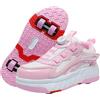 Surwin Scarpe con Rotelle Bambino, Scarpe con Ruote Fibbia Girevole Sneaker con Rotelle Bambini Ragazzo Ragazza Sneaker Skateboard Traspirante per Feste Compleanno, 30 EU-40 EU