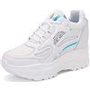 AONEGOLD Sneakers con Zeppa Donna Scarpe da Ginnastica con Tacco Nascosto Sportive Fitness Scarpe Traspiranti Plateau Casual Moda Antiscivolo Sneakers