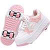Hixingo Scarpe con Rotelle, Moda 4 Ruote Scarpe da Skateboard 4 Ruote, Pattini a Rotelle Multifunzionale 2 in 1 per Principianti, Bambini