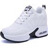 MIXSEN Sneakers Zeppa Interna Donna Scarpe da Ginnastica con Zeppa Alta Donna con Tacco 7 CM