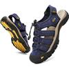 ZYLDK Sandali Sportivi Uomo Estivi Esterni PelleTraspirante Beach Sport Outdoor Sandali Scarpe da Trekking Fisherman Casual EU 38-46