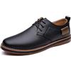 Asifn Uomo Casual Mocassini Business Pelle Ufficio Confortevole Usura Camminare Design Fatto a Mano Semplice Lavoro Scarpe