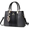 FOLOVEYA Borsa a Mano Donna Eleganti Borsa a Tracolla Impermeabile Regolabile Borse a Spalla con Pendenteper Shopping Viaggio Partito PU Pelle Nero