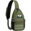 HALOVIE Borsello Tattico per Petto Tracolla Antifurto Zaino Monospalla da Uomo - Crossbody Sling Bag con Molle,per Viaggio, Sport e Avventura
