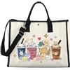 MYSOMY SKZ K-POP Boy Group - Borsa tote per fan di SKZ, borsa per cosmetici, personaggio SKZ, borsa per la spesa, articolo per amanti della musica K-POP