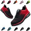 Bawalon Scarpe Antinfortunistiche Uomo Donna Leggere e Comode Scarpe da Lavoro con Punta in Acciaio Sportive Scarpe da Cantiere Antiscivolo Traspiranti