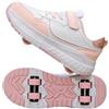 ENEN Scarpe con Rotelle Bambina, Outdoor Stile di Strada Sportive Scarpe da Skateboard, 4 Ruote Skateboard Sneakers Multisport Scarpe da Ginnastica da Pattini per Ragazze e Ragazzi