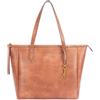 BRASS TACKS Leathercraft orsa Tote Donna Grande Capienza in Pelle PU Impermeabile con Cerniera | Manico e Tracolla | Scomparto Laptop 15 | Organizer Interno | Lavoro Università Shopping Viaggio