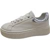 Frau Sneakers Donna 40T0 Pelle Bianco o Bianco-Silver Calzature Casual