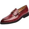 Generic Mocassini da uomo in pelle, senza lacci, stile retrò, comodi, traspiranti, resistenti, suola antiscivolo, per passeggiate quotidiane, guida, ufficio, lavoro, matrimonio